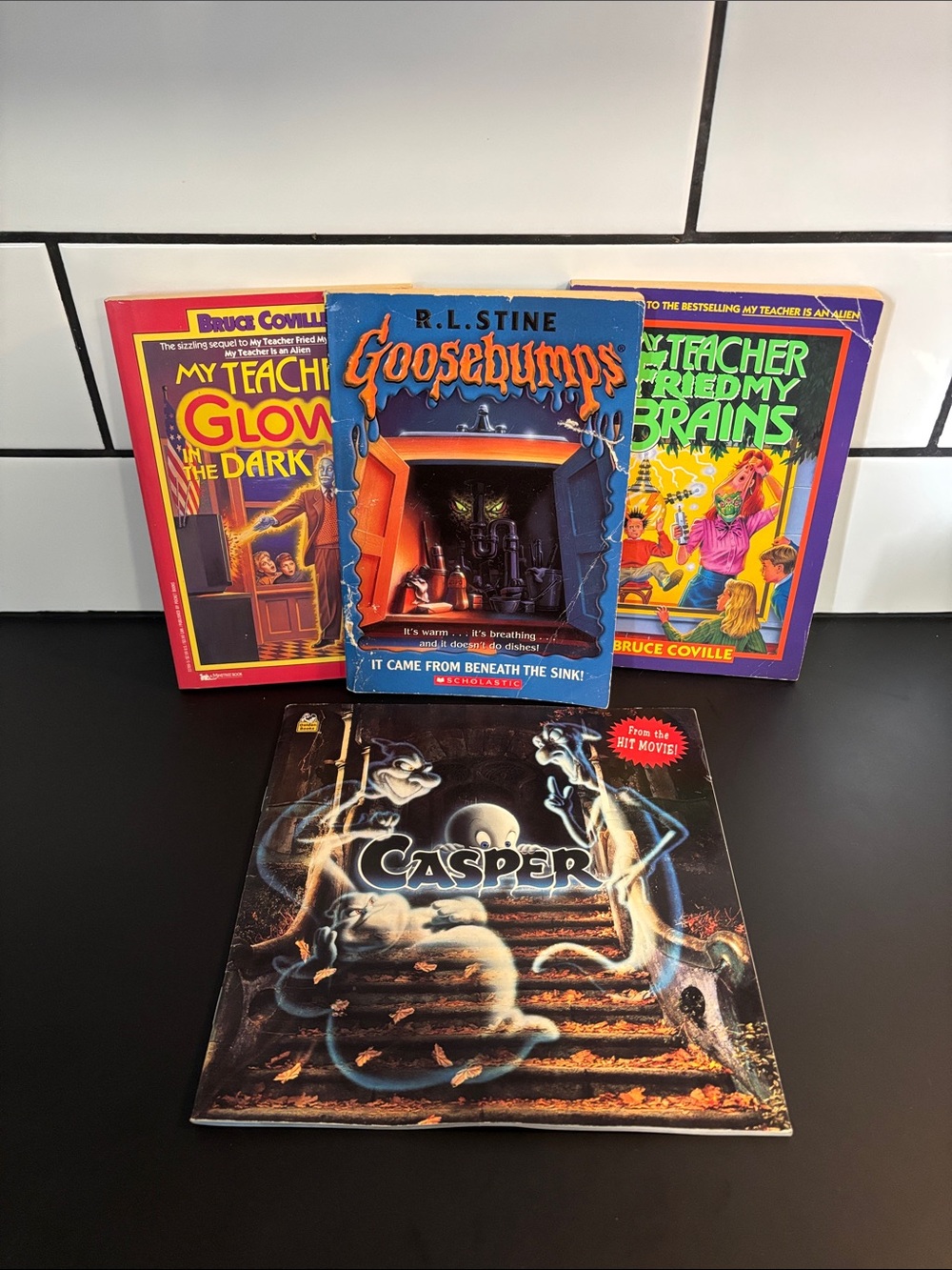 Vintage 90’s Kids Halloween Book Lot | Goosebumps, Casper, Bruce Coville
